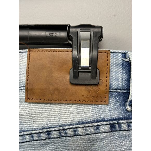 Waimea Jeans Mens 30x32 Skinny Fit Moto Biker Zipper‎ Denim Pants - Picture 4 of 12